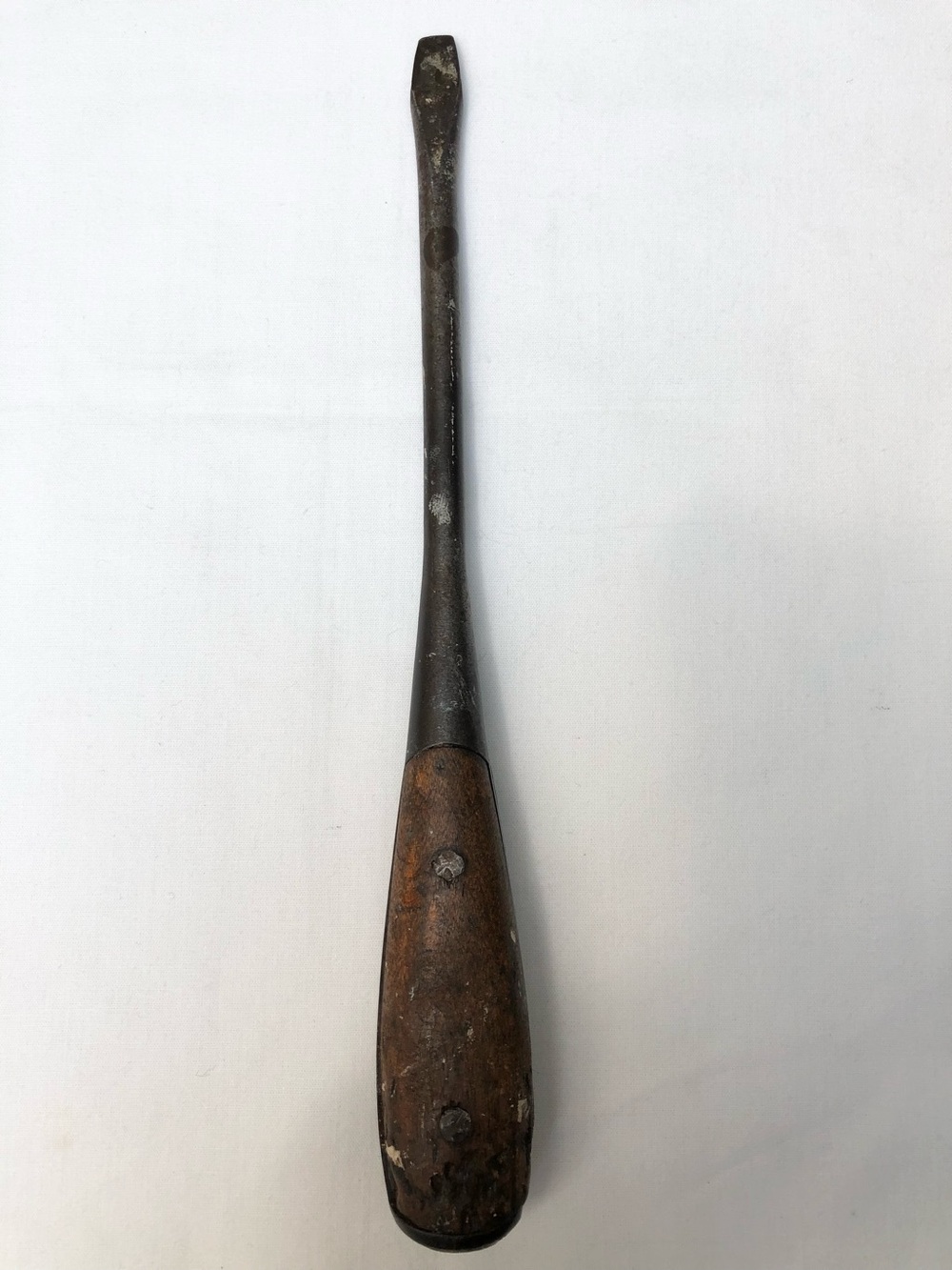 Vintage Solid Wood Flat Head Screwdriver